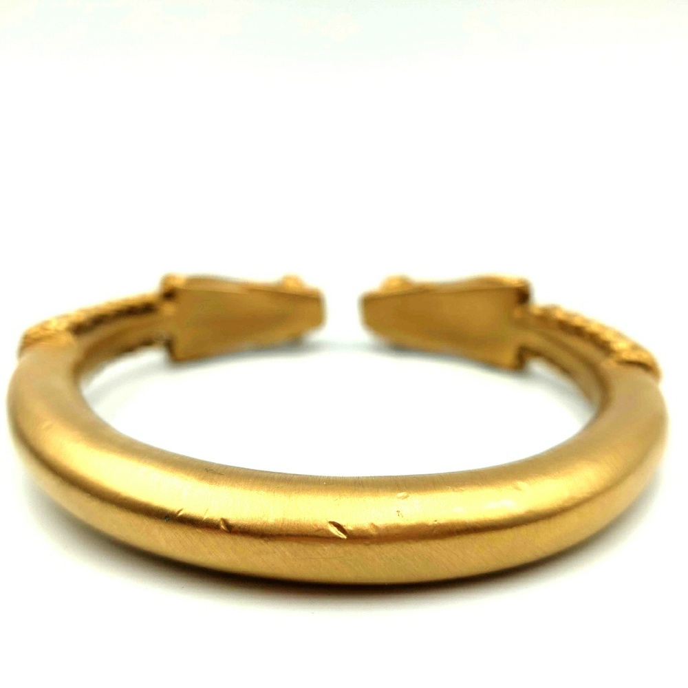 Metropolitan Museum Snake Head Bangle Gold Plate - Picture 7 of 8